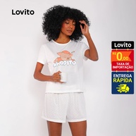 Pijama Feminino Lovito Corações: Conforto e Estilo! - imagem 2