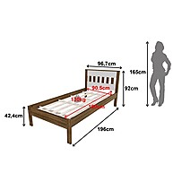 Cama de Solteiro Multimóveis CR35010 – Conforto e Estilo - imagem 2