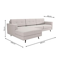 Sofá 3 Lugares Linho Cru: Conforto e Estilo! - imagem 2