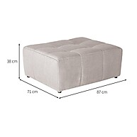 Puff Modular Soho Linho Cru: Conforto e Estilo - imagem 2