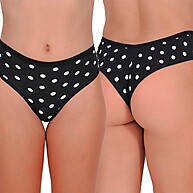 Kit 5 Tangas Femininas de Algodão com Fio Duplo - Conforto e Estilo - imagem 2