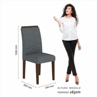 Kit 4 Cadeiras Estofadas: Conforto e Estilo! - imagem 2