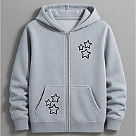 Moletom Oversized Estrelado: Conforto e Estilo! - imagem 1