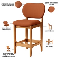 Banqueta Bar Imbuia: Conforto e Estilo! - imagem 2