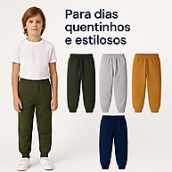 Calça Moletom Infantil: Conforto e Estilo! - imagem 1