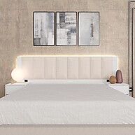 Cabeceira Queen Deinze com LED: Conforto e Estilo - imagem 2