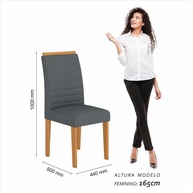 Kit 2 Cadeiras Estofadas Lima: Conforto e Estilo! - imagem 2