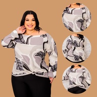 Blusa Plus Size Manga Longa: Conforto e Estilo! - imagem 2