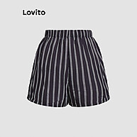 Shorts Feminino Listrado Lovito: Conforto e Estilo! - imagem 2