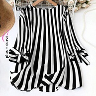 Blusa Listrada Plus Size Lovito: Conforto e Estilo! - imagem 2