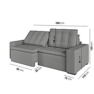 Sofá Cama Veludo 3 Lugares: Conforto e Estilo! - imagem 2