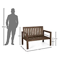 Banco de Jardim Madeira Maciça: Conforto e Estilo - imagem 2