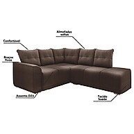 Sofá de Canto Marrom: Conforto e Estilo! - imagem 2
