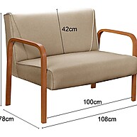 Namoradeira Linho Marrom: Conforto e Estilo! - imagem 2
