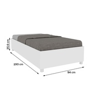 Cama Box Solteiro Mônaco Neve: Conforto e Estilo - imagem 2