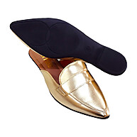 Mule Mocassim Feminino Ouro: Conforto e Estilo - imagem 1