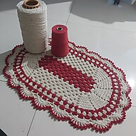 Tapete de Crochê Oval: Conforto e Estilo! - imagem 1
