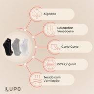 Meias Lupo Femininas: Kit 3 Pares Conforto e Estilo - imagem 2