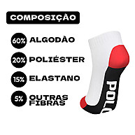 Meias Soquete Polo: Kit 6 Pares Conforto e Estilo! - imagem 2