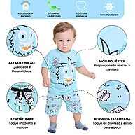 Pijama Bebê Menino: Kit 6 Peças Conforto e Estilo! - imagem 2