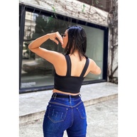 Cropped Alça Grossa Preto: Conforto e Estilo! - imagem 2