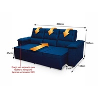 Sofá Retrátil Quantum: Conforto e Estilo! - imagem 2