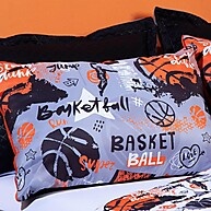 Jogo de Cama Basquete Branco Queen – Conforto e Estilo - imagem 2
