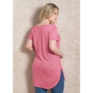 Blusa Alongada Rosa: Conforto e Estilo - imagem 2