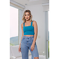 Cropped Azul Turquesa: Conforto e Estilo! - imagem 2