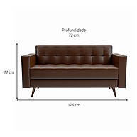 Sofá 3 Lugares Vitrola: Conforto e Estilo! - imagem 2