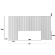 Cabeceira Casal Queen 240cm Off White: Conforto e Estilo - imagem 2