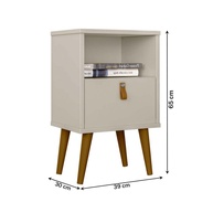 Mesa de Cabeceira Búzios Off White: Conforto e Estilo - imagem 2