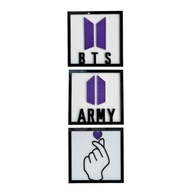 Kit Quadros BTS Army - Decore com Estilo K-pop e Dorameira em Roxo - imagem 2