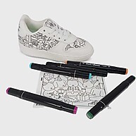 Tênis Para Colorir Mini Pé: Diversão e Estilo! - imagem 2