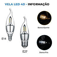 Lâmpada LED Vela: Ilumine com Economia e Estilo! - imagem 2