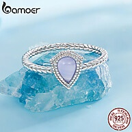 Anéis Bamoer Prata 925 com Ágata: Elegância e Estilo - imagem 2