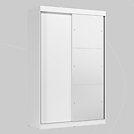 Guarda-Roupa Solteiro Peônia Branco: Espaço e Estilo - imagem 2