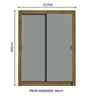 Guarda-Roupa Solteiro Madesa Denver: Espaço e Estilo - imagem 2