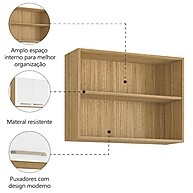 Armário Aéreo Cozinha 0,80m: Mais Espaço e Estilo! - imagem 2