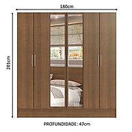 Guarda-Roupa Casal com Espelho: Mais Espaço e Estilo - imagem 2