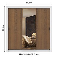 Guarda Roupa Casal Mônaco: Espaço e Estilo! - imagem 2