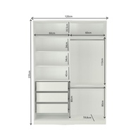Guarda-Roupa Solteiro Branco Tunas VIII: Espaço e Estilo - imagem 2