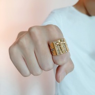 Anel Cruz Masculino VNOX: Fé e Estilo - imagem 2