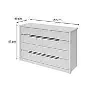 Cômoda Urban 8 GV Branca: Organização e Estilo - imagem 2