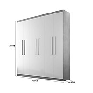 Guarda Roupa Casal Hera 6 Portas – Organização e Estilo - imagem 2