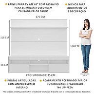 Rack com Painel TV 65" e Prateleira – Organização e Estilo - imagem 2