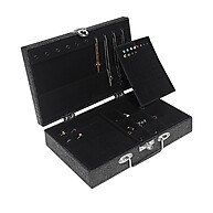 Maleta para Joias Misto Médio Preto: Organização e Estilo - imagem 1