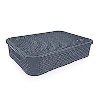 Cesto de Rattan com Tampa: Organização e Estilo - imagem 2