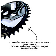 Coroa BMX Projema Silk Z-1 46 Dentes: Potência e Estilo - imagem 1