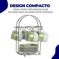 Organizador de Xícaras Cromado: Praticidade e Estilo - imagem 2
